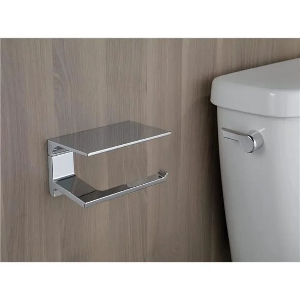Pivotal Toilet Paper Holder With Shelf 6.93 x 3.94 x 3.5 Inches